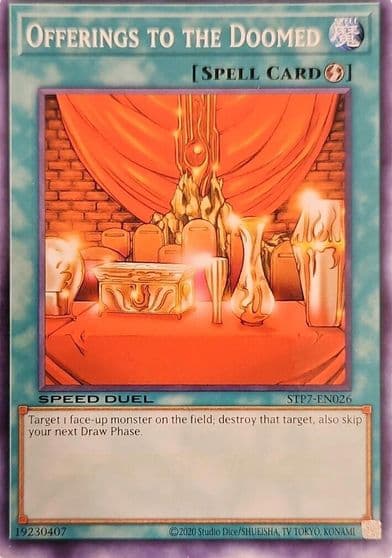 Offerings to the Doomed Speed Duel: Tournament Pack 7 Yu-Gi-Oh! card