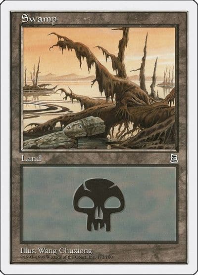 Swamp 172 Portal Three Kingdoms Magic card