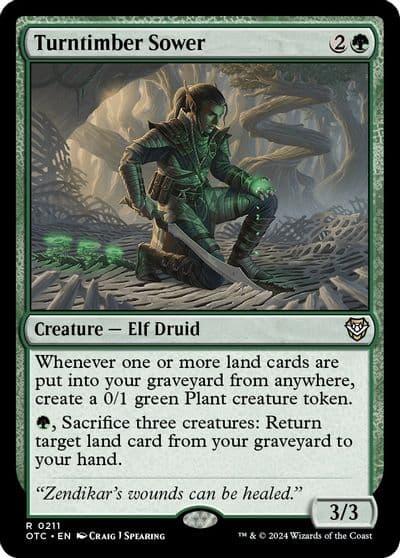 Turntimber Sower Commander: Outlaws of Thunder Junction Magic card