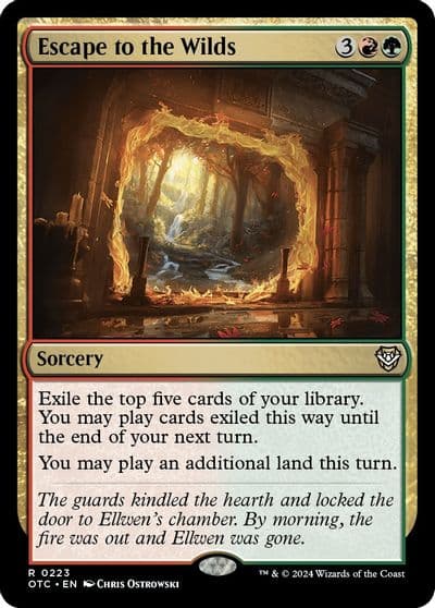 Escape to the Wilds Commander: Outlaws of Thunder Junction Magic card