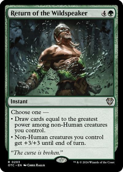 Return of the Wildspeaker Commander: Outlaws of Thunder Junction Magic card