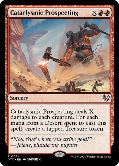 Cataclysmic Prospecting Commander: Outlaws of Thunder Junction Magic card