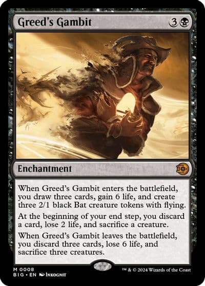 Greeds Gambit Outlaws of Thunder Junction: The Big Score Magic card