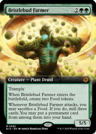 Bristlebud Farmer Extended Art Outlaws of Thunder Junction: The Big Score Magic card