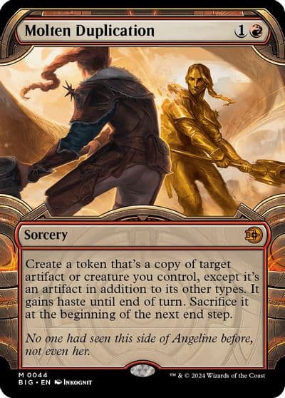 Molten Duplication Showcase Outlaws of Thunder Junction: The Big Score Magic card