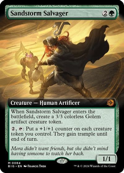 Sandstorm Salvager Extended Art Outlaws of Thunder Junction: The Big Score Magic card