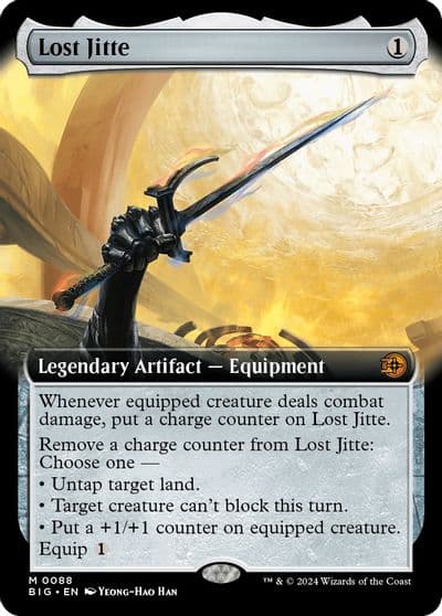 Lost Jitte Extended Art Outlaws of Thunder Junction: The Big Score Magic card
