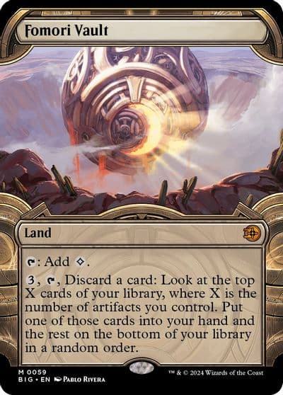 Fomori Vault Showcase Outlaws of Thunder Junction: The Big Score Magic card