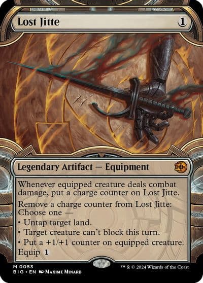 Lost Jitte Showcase Outlaws of Thunder Junction: The Big Score Magic card