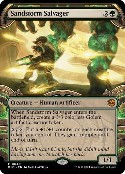 Sandstorm Salvager Showcase Outlaws of Thunder Junction: The Big Score Magic card