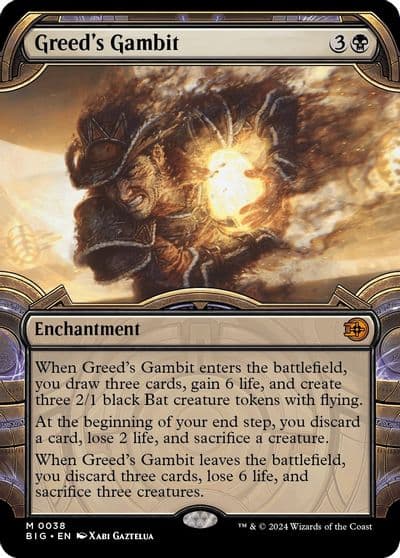 Greeds Gambit Showcase Outlaws of Thunder Junction: The Big Score Magic card