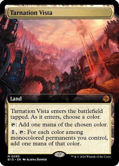 Tarnation Vista Extended Art Outlaws of Thunder Junction: The Big Score Magic card
