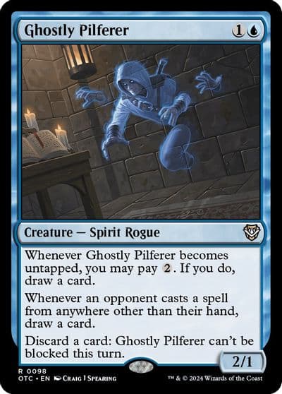 Ghostly Pilferer Commander: Outlaws of Thunder Junction Magic card