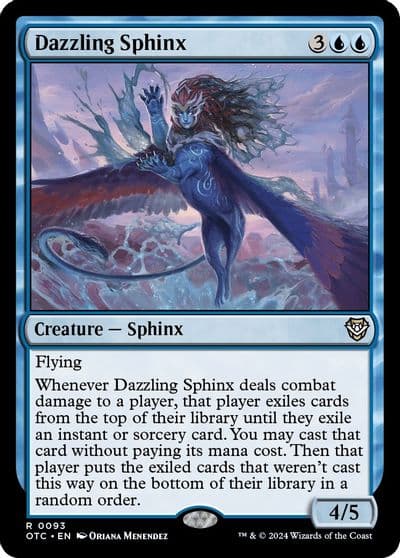 Dazzling Sphinx Commander: Outlaws of Thunder Junction Magic card