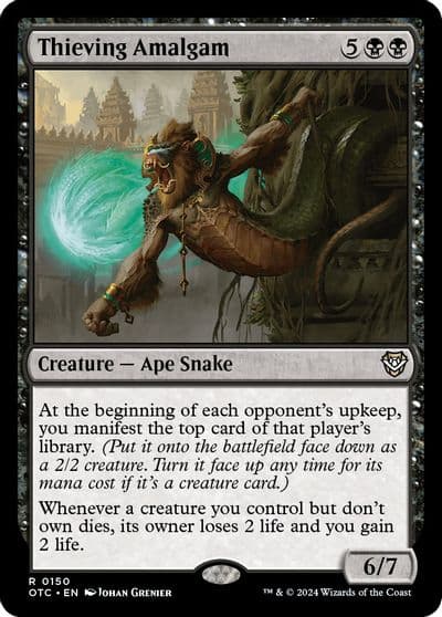 Thieving Amalgam Commander: Outlaws of Thunder Junction Magic card