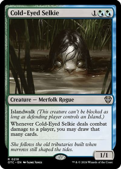 Cold Eyed Selkie Commander: Outlaws of Thunder Junction Magic card
