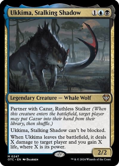 Ukkima Stalking Shadow Commander: Outlaws of Thunder Junction Magic card