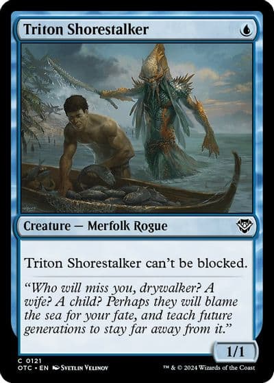 Triton Shorestalker Commander: Outlaws of Thunder Junction Magic card