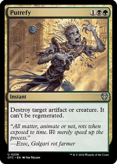 Putrefy Commander: Outlaws of Thunder Junction Magic card