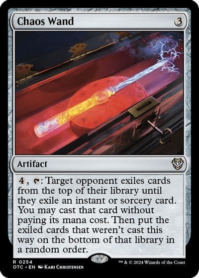 Chaos Wand Commander: Outlaws of Thunder Junction Magic card