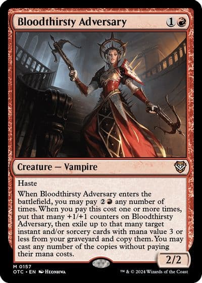 Bloodthirsty Adversary Commander: Outlaws of Thunder Junction Magic card