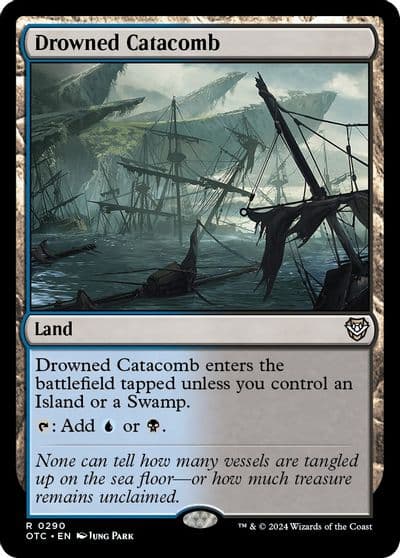 Drowned Catacomb Commander: Outlaws of Thunder Junction Magic card