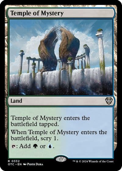Temple of Mystery Commander: Outlaws of Thunder Junction Magic card