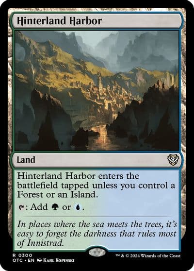 Hinterland Harbor Commander: Outlaws of Thunder Junction Magic card