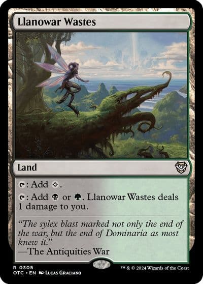 Llanowar Wastes Commander: Outlaws of Thunder Junction Magic card