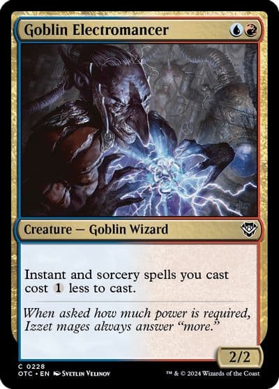 Goblin Electromancer Commander: Outlaws of Thunder Junction Magic card