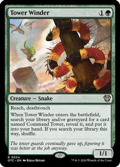 Tower Winder Commander: Outlaws of Thunder Junction Magic card