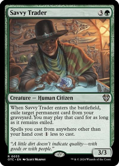 Savvy Trader Commander: Outlaws of Thunder Junction Magic card