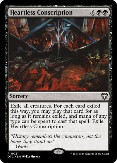 Heartless Conscription Commander: Outlaws of Thunder Junction Magic card