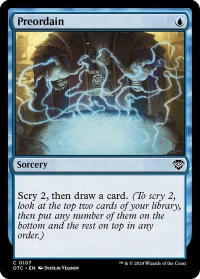 Preordain Commander: Outlaws of Thunder Junction Magic card