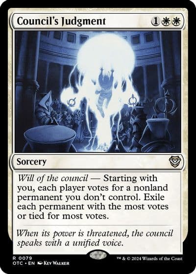 Councils Judgment Commander: Outlaws of Thunder Junction Magic card