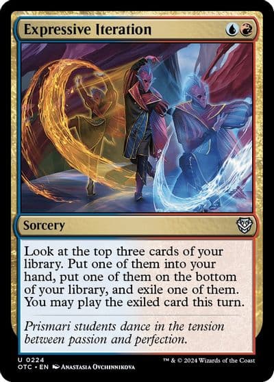 Expressive Iteration Commander: Outlaws of Thunder Junction Magic card