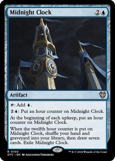 Midnight Clock Commander: Outlaws of Thunder Junction Magic card