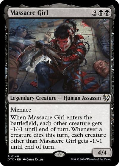 Massacre Girl Commander: Outlaws of Thunder Junction Magic card