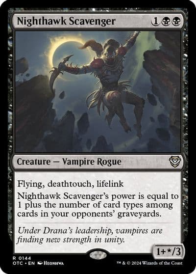 Nighthawk Scavenger Commander: Outlaws of Thunder Junction Magic card
