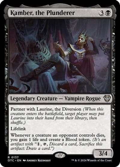 Kamber the Plunderer Commander: Outlaws of Thunder Junction Magic card