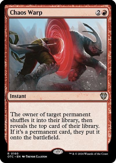 Chaos Warp Commander: Outlaws of Thunder Junction Magic card
