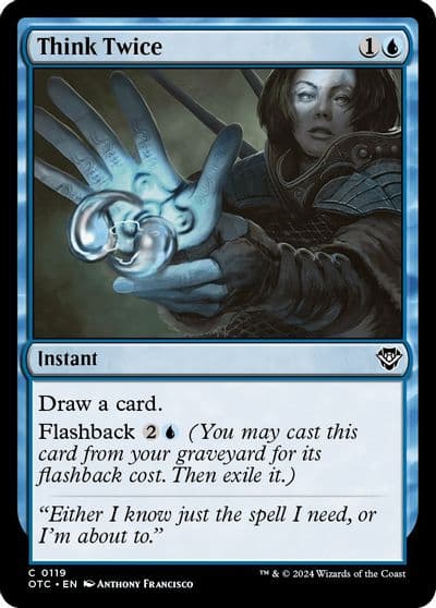 Think Twice Commander: Outlaws of Thunder Junction Magic card
