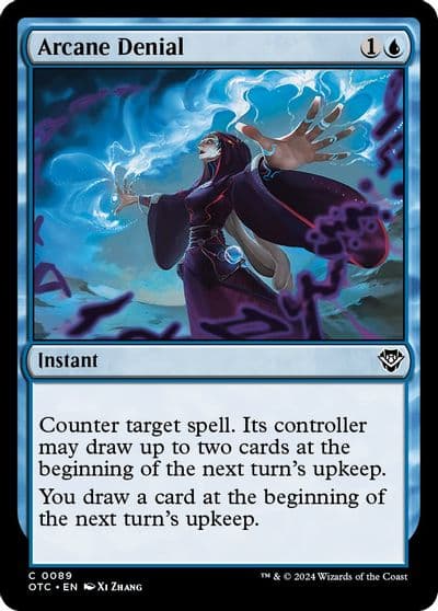 Arcane Denial Commander: Outlaws of Thunder Junction Magic card