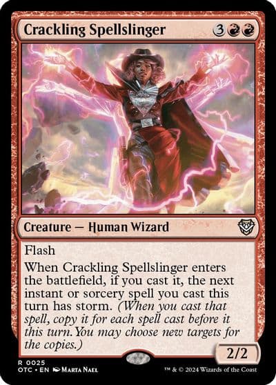 Crackling Spellslinger Commander: Outlaws of Thunder Junction Magic card