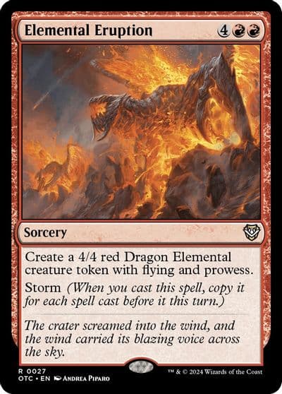 Elemental Eruption Commander: Outlaws of Thunder Junction Magic card