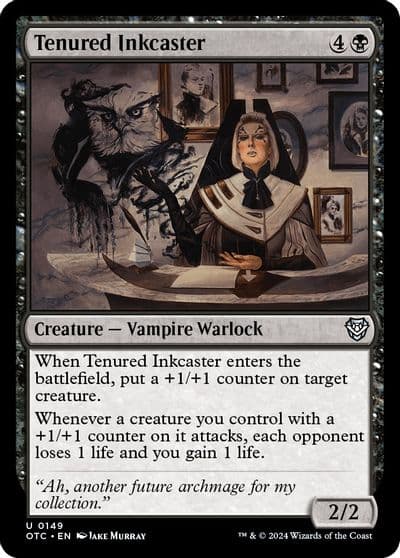 Tenured Inkcaster Commander: Outlaws of Thunder Junction Magic card
