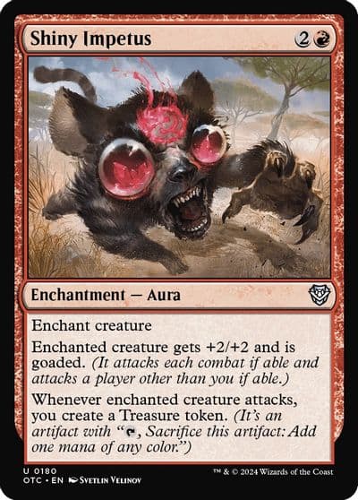 Shiny Impetus Commander: Outlaws of Thunder Junction Magic card