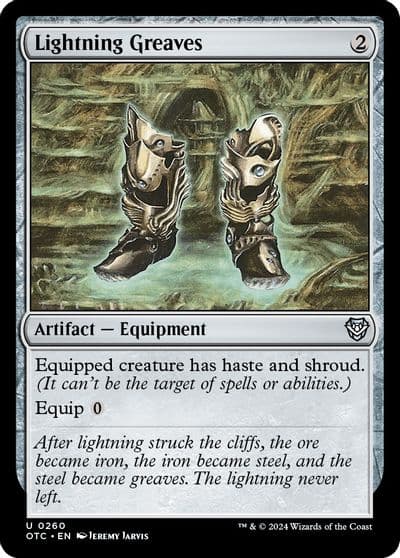 Lightning Greaves Commander: Outlaws of Thunder Junction Magic card