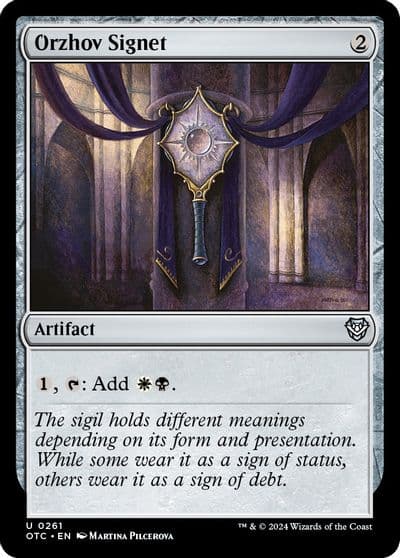 Orzhov Signet Commander: Outlaws of Thunder Junction Magic card
