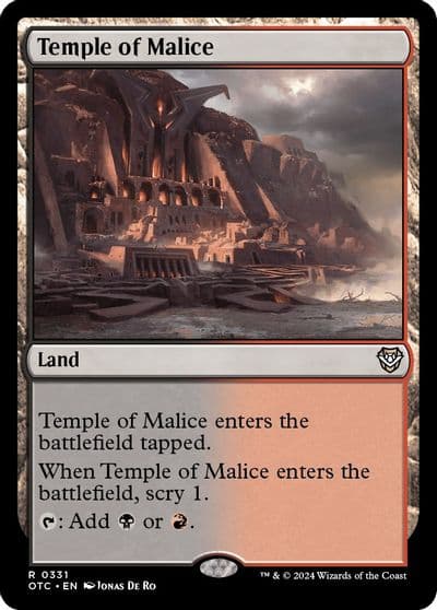 Temple of Malice Commander: Outlaws of Thunder Junction Magic card
